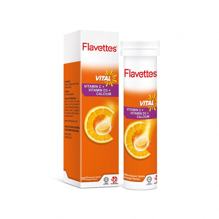 FLAVETTES VITAL EFF TAB (ORG) (15's)